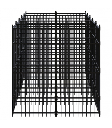 Outdoor Dog Kennel Steel 9.22 m�