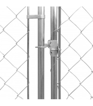 Outdoor Dog Kennel with Canopy Top 193x193x225 cm