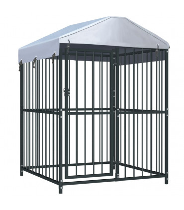 Outdoor Dog Kennel with Roof 120x120x150 cm