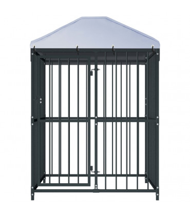 Outdoor Dog Kennel with Roof 120x120x150 cm