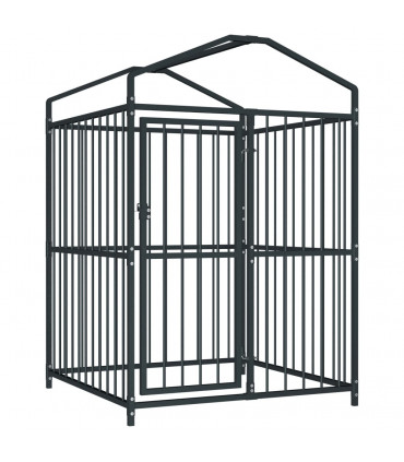 Outdoor Dog Kennel with Roof 120x120x150 cm