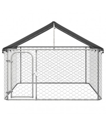 Outdoor Dog Kennel with Roof 200x200x150 cm