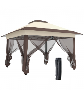 Outdoor Folding Canopy with Adjustable Height & Ventilation - Portable Tent