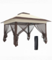 Outdoor Folding Canopy with Adjustable Height & Ventilation - Portable Tent