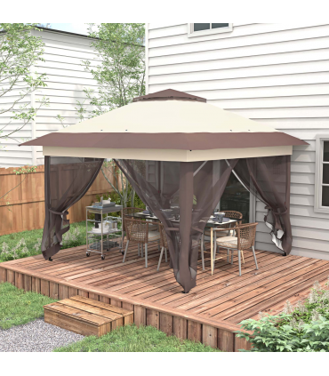 Outdoor Folding Canopy with Adjustable Height & Ventilation - Portable Tent