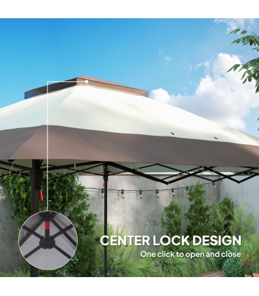Outdoor Folding Canopy with Adjustable Height & Ventilation - Portable Tent