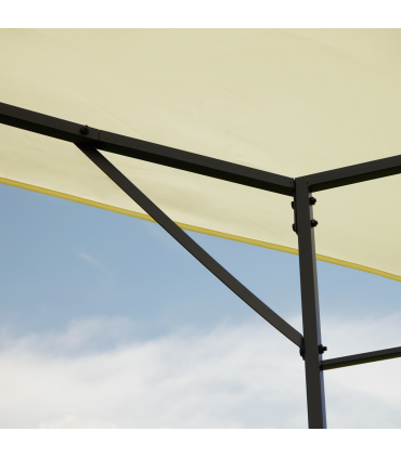 Outdoor Gazebo for Garden Party Tent, Wedding Canopy Pavilion Cream-white