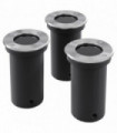 Outdoor Ground Lights 3 pcs Round