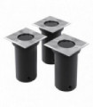 Outdoor Ground Lights 3 pcs Square
