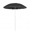 Outdoor Parasol  with Steel Pole Anthracite 180 cm