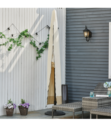 Outdoor Parasol Cover Umbrella Garden Furniture Protection Wind Rain