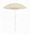 vidaXL Outdoor Parasol with Steel Pole Sand 180 cm