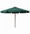 Outdoor Parasol with Wooden Pole 330 cm Green