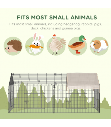 Outdoor Pet Shelter - Spacious Design and Weather Protection - Portable Cage