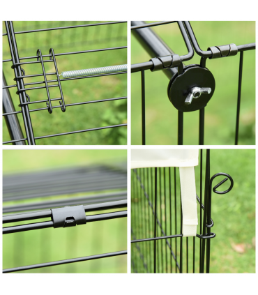 Outdoor Pet Shelter - Spacious Design and Weather Protection - Portable Cage