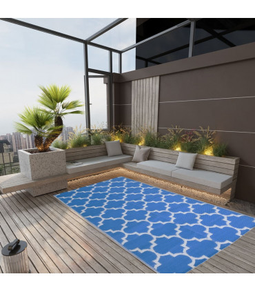 Outdoor Rug Blue 120x180 cm PP