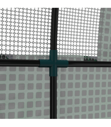 Outsunny 1.8 x 1.8 x 2m Polytunnel Greenhouse with Doors and Mesh Windows