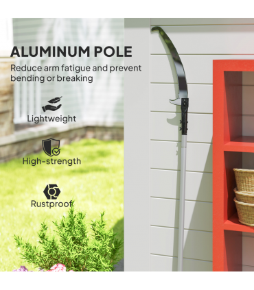 Outsunny 1.8-2.9 m Telescopic Tree Pruner, Tree Lopper Long Reach