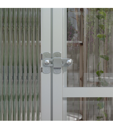 Outsunny 10x6ft Aluminium Greenhouse with/ Door Window Galvanised Base PC Panel