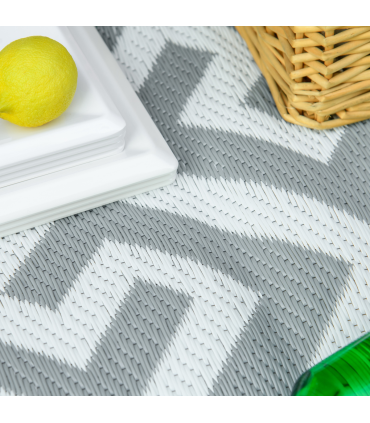 Outsunny 152x243cm Reversible Outdoor Rug Portable Plastic Straw RV Camping Mat