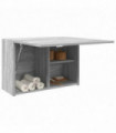 vidaXL Bathroom Wall Cabinet Grey Sonoma 60x25x40 cm Engineered Wood