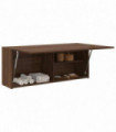 vidaXL Bathroom Wall Cabinet Brown Oak 100x25x40 cm Engineered Wood