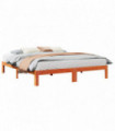 vidaXL Bed Frame without Mattress Wax Brown 160x200 cm Solid Wood Pine