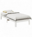 vidaXL Bed Frame without Mattress White 90x200 cm Solid Wood Pine