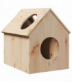 vidaXL Cat House 41x50x50 cm Solid Wood Pine