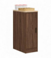 vidaXL Garage Storage Cabinet Brown Oak 30x51x85 cm Solid Wood Pine
