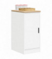 vidaXL Garage Storage Cabinet White 40x51x85 cm Solid Wood Pine