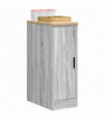 vidaXL Garage Storage Cabinet Grey Sonoma 30x51x85 cm Solid Wood Pine