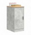 vidaXL Garage Storage Cabinet Concrete Grey 40x51x85 cm Solid Wood Pine