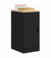 vidaXL Garage Storage Cabinet Black 40x51x85 cm Solid Wood Pine