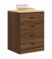 vidaXL Garage Storage Cabinet Brown Oak 60x51x85 cm Solid Wood Pine