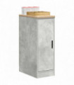 vidaXL Garage Storage Cabinet Concrete Grey 30x51x85 cm Solid Wood Pine