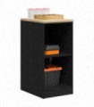 vidaXL Garage Storage Cabinet Black 40x51x85 cm Solid Wood Pine
