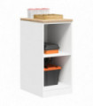 vidaXL Garage Storage Cabinet White 40x51x85 cm Solid Wood Pine