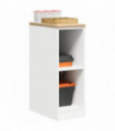 vidaXL Garage Storage Cabinet White 30x51x85 cm Solid Wood Pine