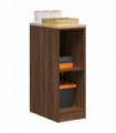 vidaXL Garage Storage Cabinet Brown Oak 30x51x85 cm Solid Wood Pine