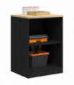 vidaXL Garage Storage Cabinet Black 60x51x85 cm Solid Wood Pine