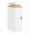 vidaXL Garage Storage Cabinet White 30x51x85 cm Solid Wood Pine