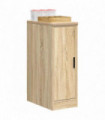 vidaXL Garage Storage Cabinet Sonoma Oak 30x51x85 cm Solid Wood Pine