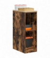 vidaXL Garage Storage Cabinet Smoked Oak 30x51x85 cm Solid Wood Pine