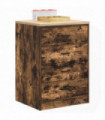 vidaXL Garage Storage Cabinet Smoked Oak 60x51x85 cm Solid Wood Pine