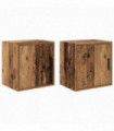 vidaXL Garage Wall Cabinets 2 pcs Old Wood Engineered Wood