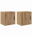 vidaXL Garage Wall Cabinets 2 pcs Artisan Oak Engineered Wood