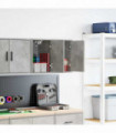 vidaXL Garage Wall Cabinets 2 pcs Concrete Grey Engineered Wood