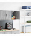vidaXL Garage Wall Cabinet Grey Sonoma Engineered Wood