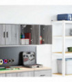vidaXL Garage Wall Cabinets 2 pcs Grey Sonoma Engineered Wood
